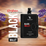 Ramsons Black Wallet For Men, 100ml Liquid Perfume, Long Lasting Luxury Perfume