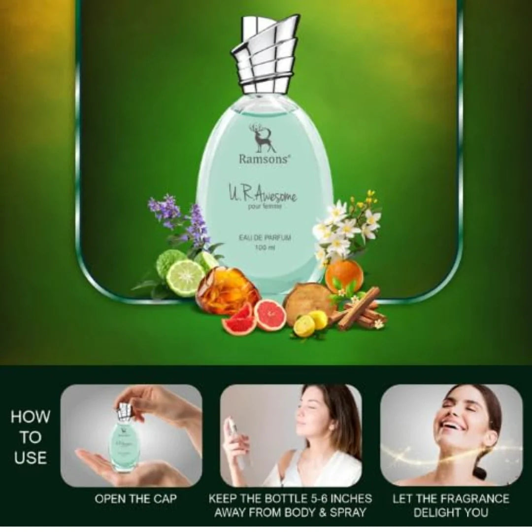 Ramsons U.R. Awesome Women’s Perfume – Eau de Parfum (100 ML)