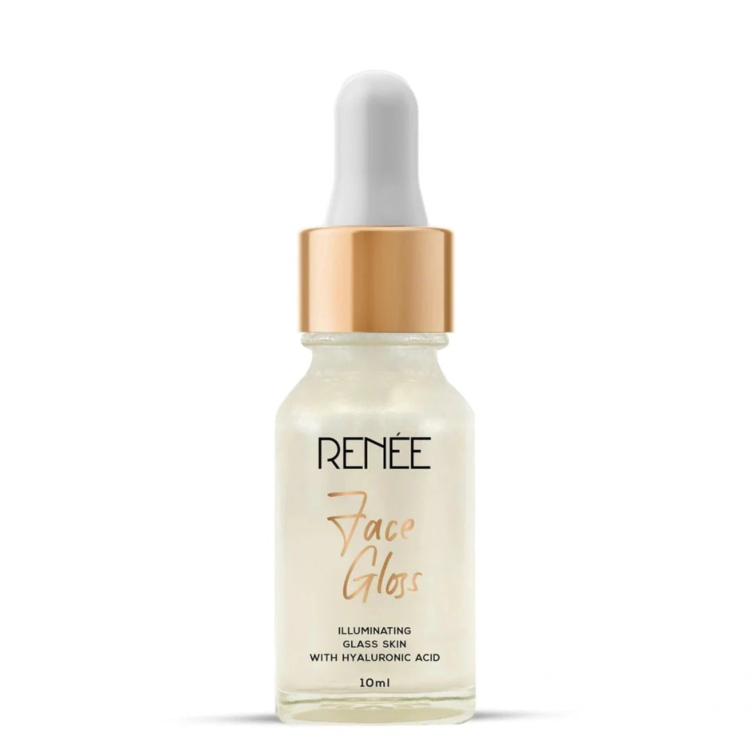 RENEE Face Gloss Highlighting Strobe Serum, Hyaluronic Acid Hydration & Illumination for Radiant, Dewy Skin - Deals999