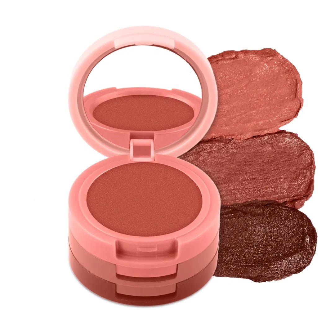 renee glam stack nude - RENEE Glam Stack 3 - In - 1 Lip & Cheek Tint - Nude 4.5gm - 3 Shades in 1, Rich Creamy Natural Seamless Finish - Looknstyle