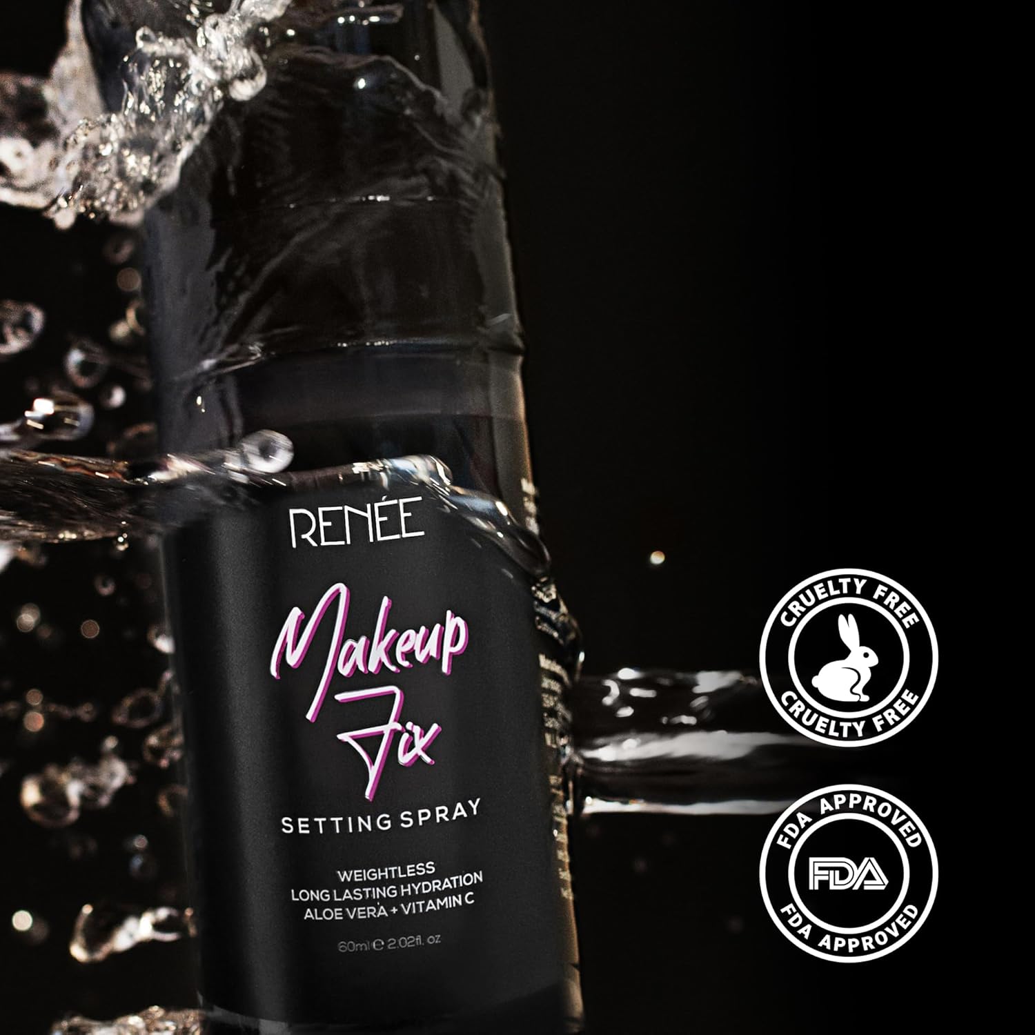 renesettispry - RENEE Makeup Fixer Setting Spray 60ml| Infused With Aloe Vera & Niacinamide| Prevents Cracks, Minimizes Pores & Fine Lines| Long Lasting & Weightless Formula - Looknstyle