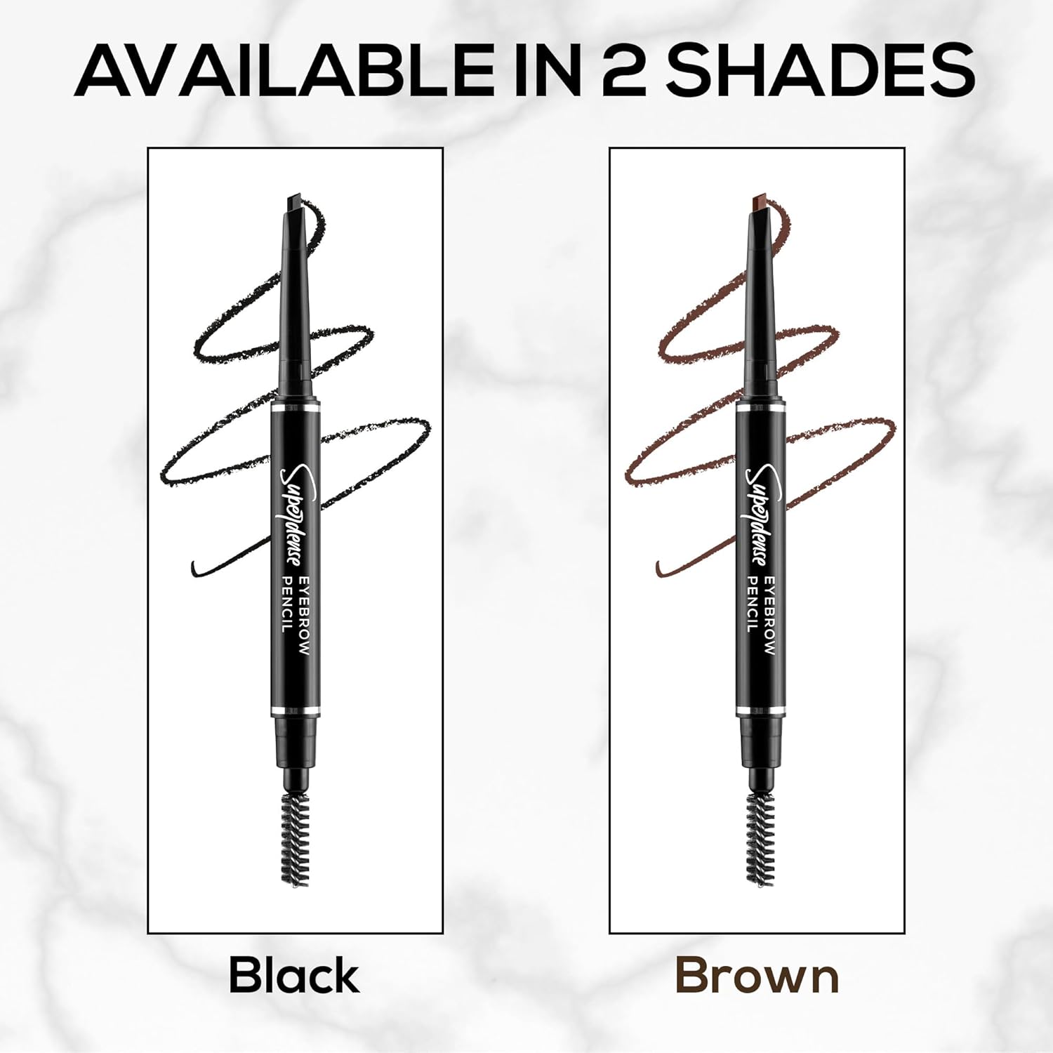 renee eyebrow pencil - RENEE Superdense Eyebrow Pencil with Spoolie - Brown, Smudge Proof, Waterproof, Highly Pigmented for Fill in Brow Gaps, Smooth One - Swipe Precision Application, Enriched with Vitamin C & Jojoba Oil - Looknstyle