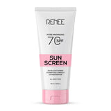 rnesns - RENEE Pore Minimizing Sunscreen Spf 70 With 2% Niacinamide For All Skins, 2% Peptide & 3% Multivitamins, 50Ml - Looknstyle