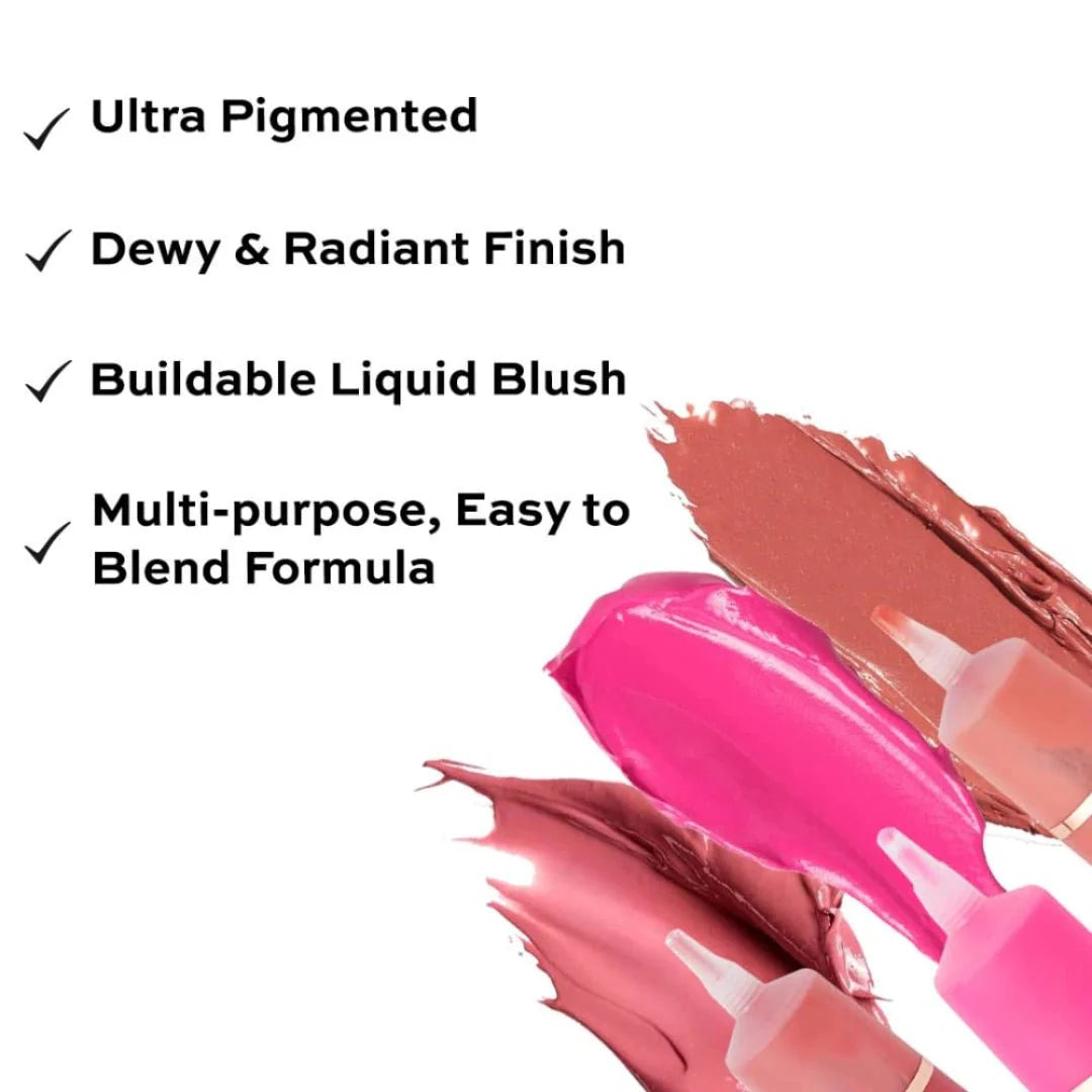 Revolution Superdewy Liquid Blush You Got Me Blushing For Soft Cream Blush Makeup For Cheeks, Long - Wearing, Smudge Proof, Natural - Looking, Dewy Finish, Skin Tint Blush Makeup (Nude Mauve) 15 ml - Deals999