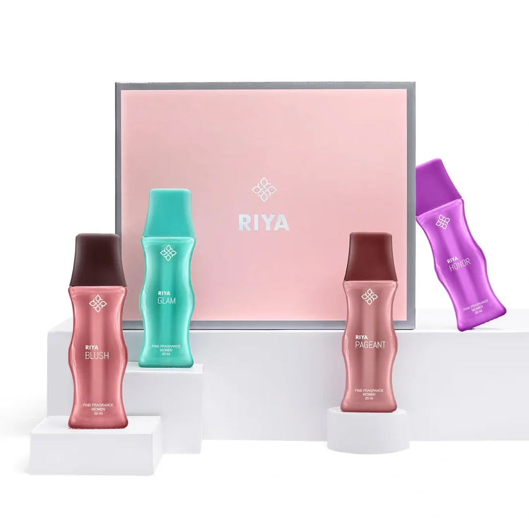 RIYA Gift A Memory Eau De Premium Women's Perfume Gift Set (4x20ml)