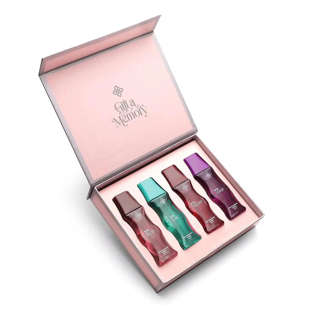 RIYA Gift A Memory Eau De Premium Women's Perfume Gift Set (4x20ml)