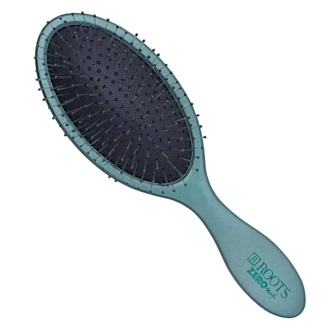ROOTSBRUSHRZTS-IBL - ROOTS Zero Tangle Oval Hair Brush | Soft yet Firm Bristles | Damage - Free Detangling on Sensitive/Wet/Dry Hair | For Men & Women | Length - 8.7 Inch, Model No - RZTO - IBL - Looknstyle