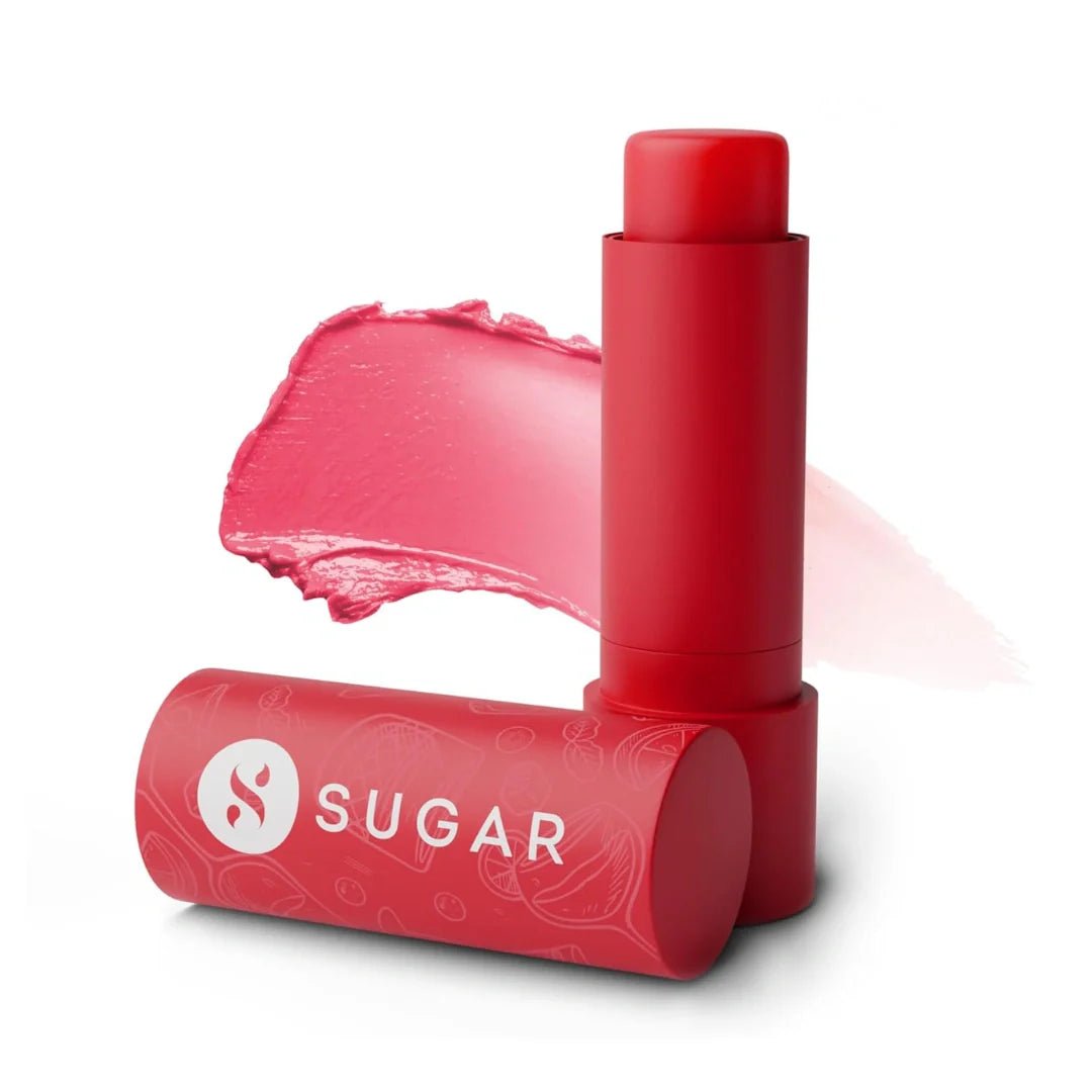 sugar lip balm02 - SUGAR Cosmetics Tipsy Lips Moisturing Balm with Vitamin E, Shea Butter and Jojoba Oil | Tinted Lip Balm with SPF | Lip Protection & Nourishment | 4.5gm - 02 Cosmopolitan - Looknstyle