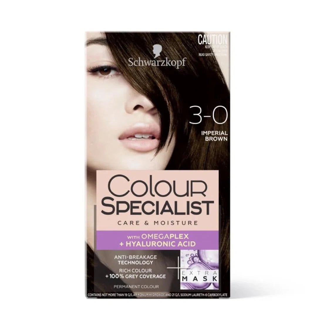 shai3no - Schwarzkopf Colour Specialist Permanent Hair Colour - 3.0 Imperial Brown (165ml) - Looknstyle