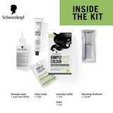 scol1nb - Schwarzkopf Simply Color Permanent Hair Colour - 1.00 Natural Black 142.5 ml - Looknstyle