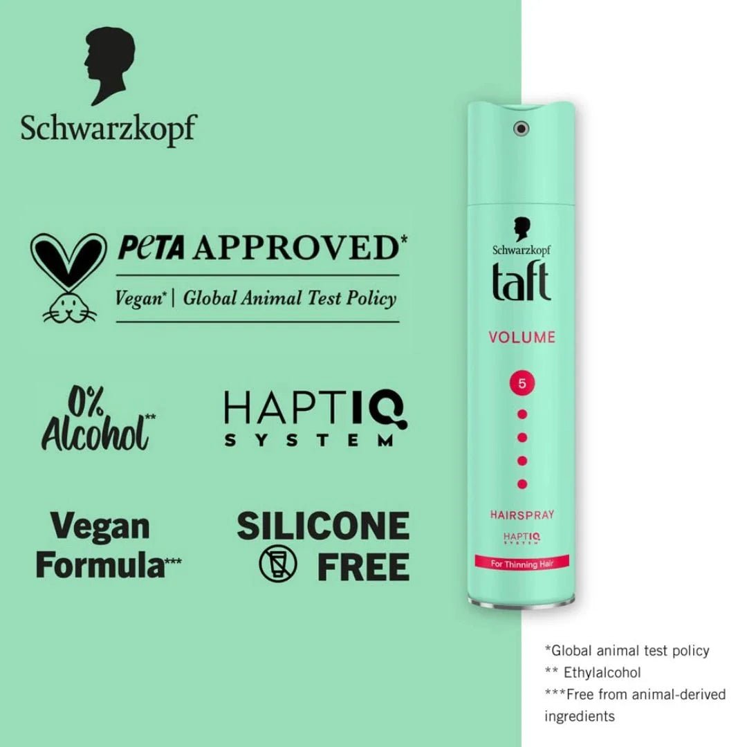 taftvolum - Schwarzkopf Taft Volume Hair Spray Hold Level 5, Hair Mousse for Fine and Thinning Hair (250ml) - Looknstyle