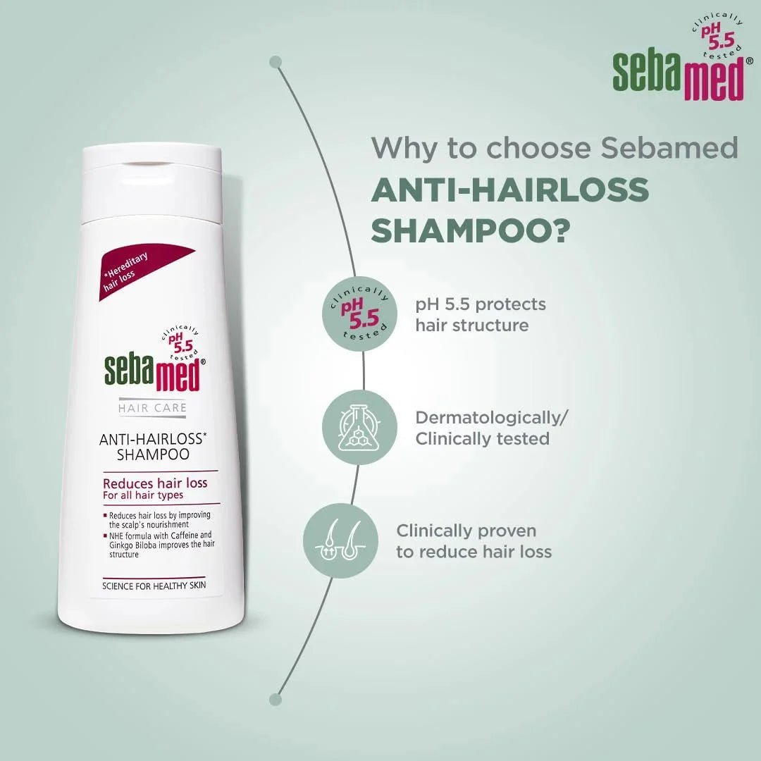 seanhrlsp - Sebamed Anti - Hairloss Shampoo - pH 5.5, (200ml) - Looknstyle