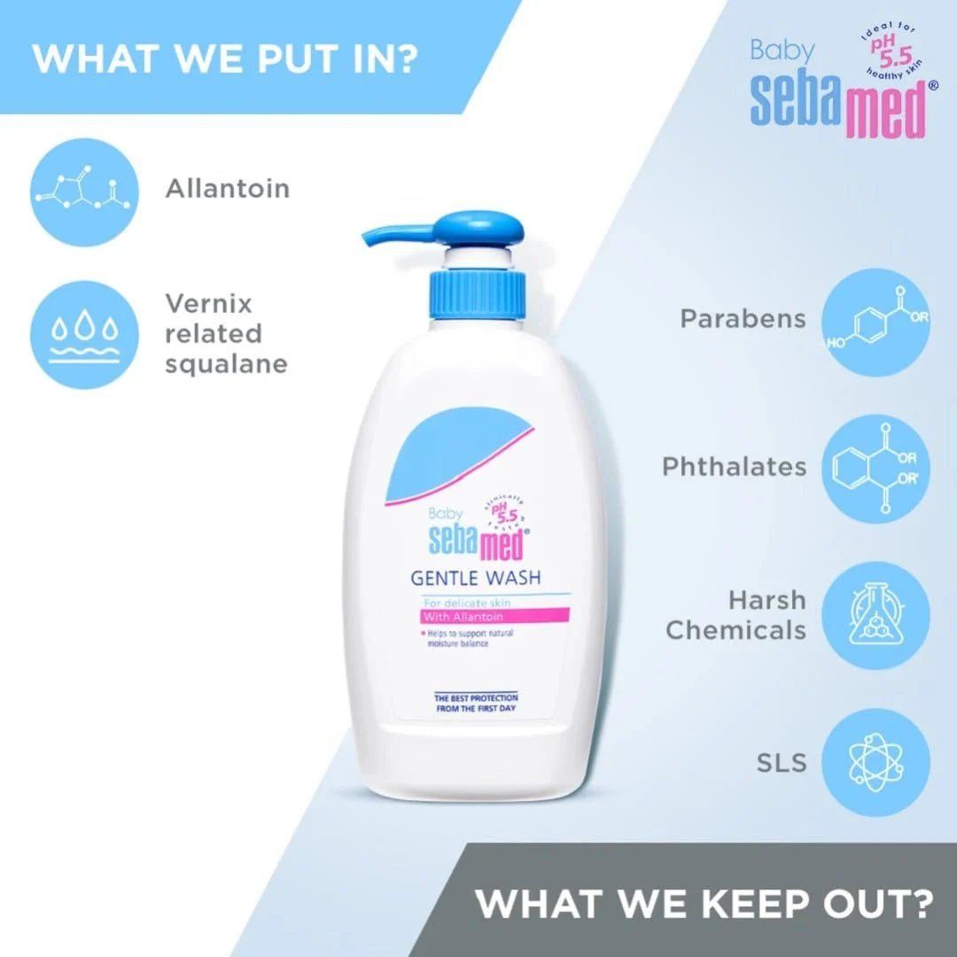 sebbgnwh - Sebamed Baby Gentle Wash, 400ml - Looknstyle