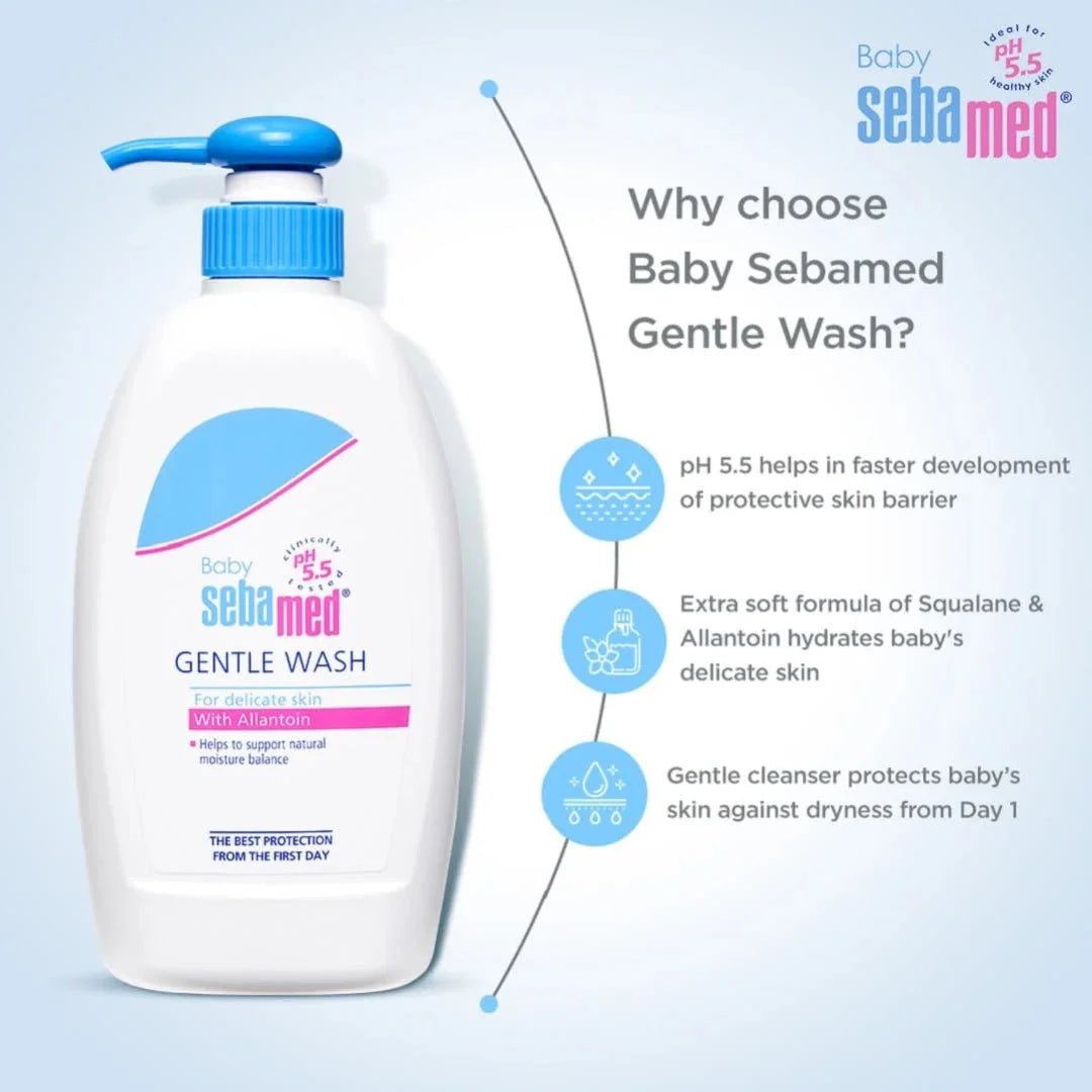 sebbgnwh - Sebamed Baby Gentle Wash, 400ml - Looknstyle