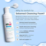 seclfom - Sebamed Clear Face Cleansing Foam| pH 5.5 | Combats pimples with Montaline C40 | Deep pore cleansing | Dermatologically & clinically tested | 150ml - Looknstyle