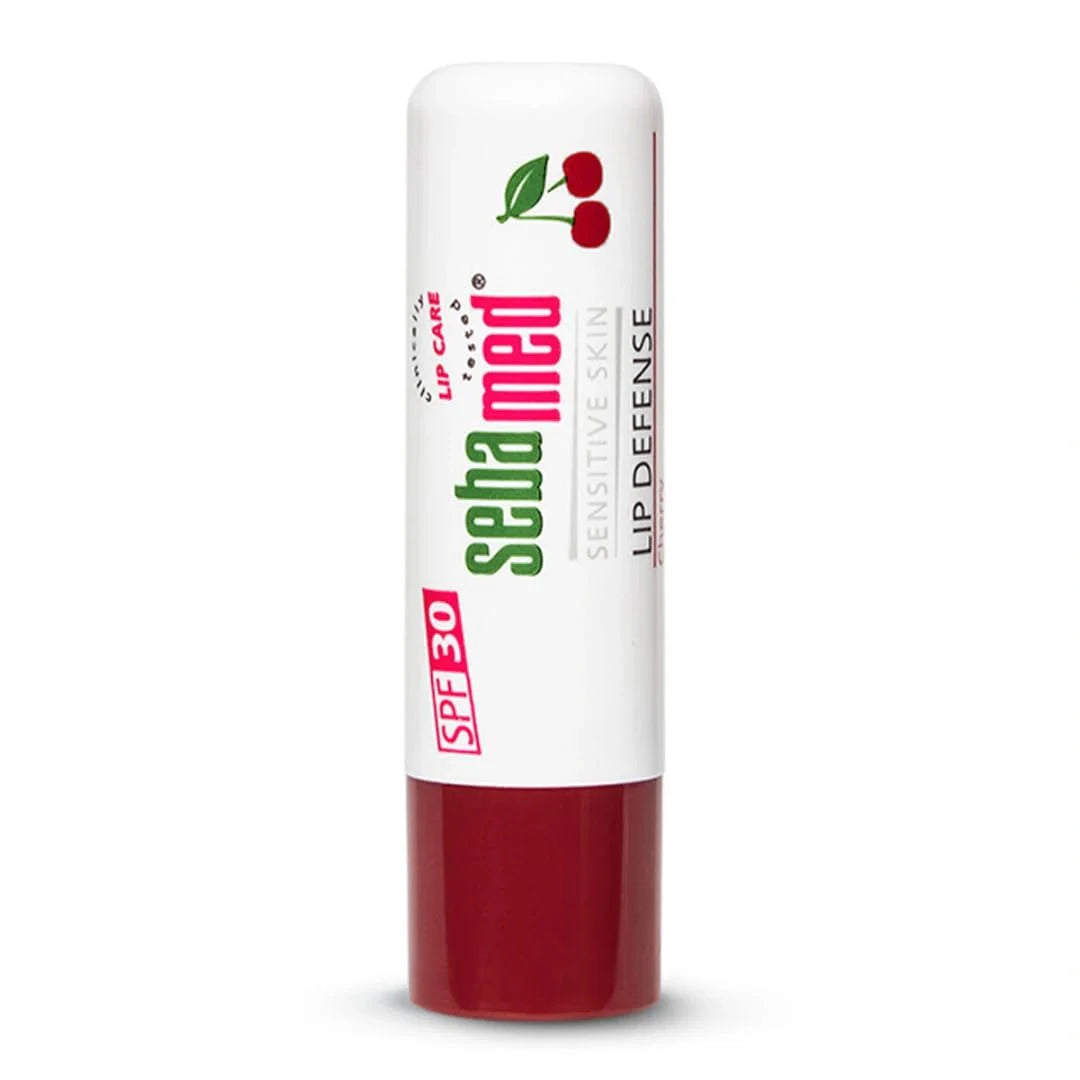 Sebamed Lip defense 4.8gm, Cherry | SPF 30 |Lip balm for Dry & Chapped lips with natual oil & Vitamin E | UV protection | Dermatologically tested 4.8 g - Deals999