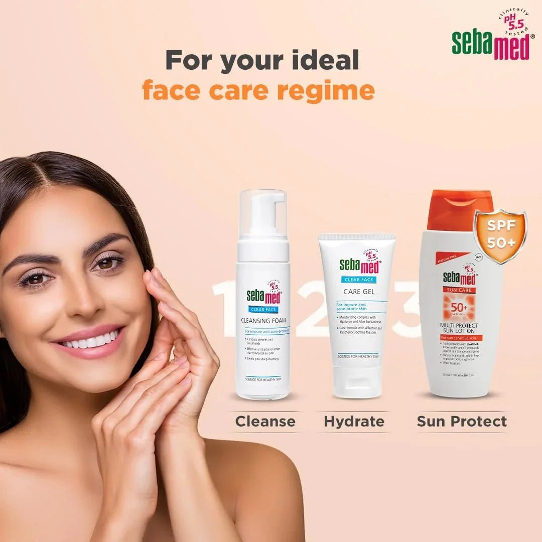 sesulo - Sebamed Multi Protect Sun lotion SPF 50, 150 ml I UVA/UVB Protection filter I Water resistant sunscreen with pH 5.5 I Vitamin E I men & women I Suitable for children I Clinically tested. - Looknstyle