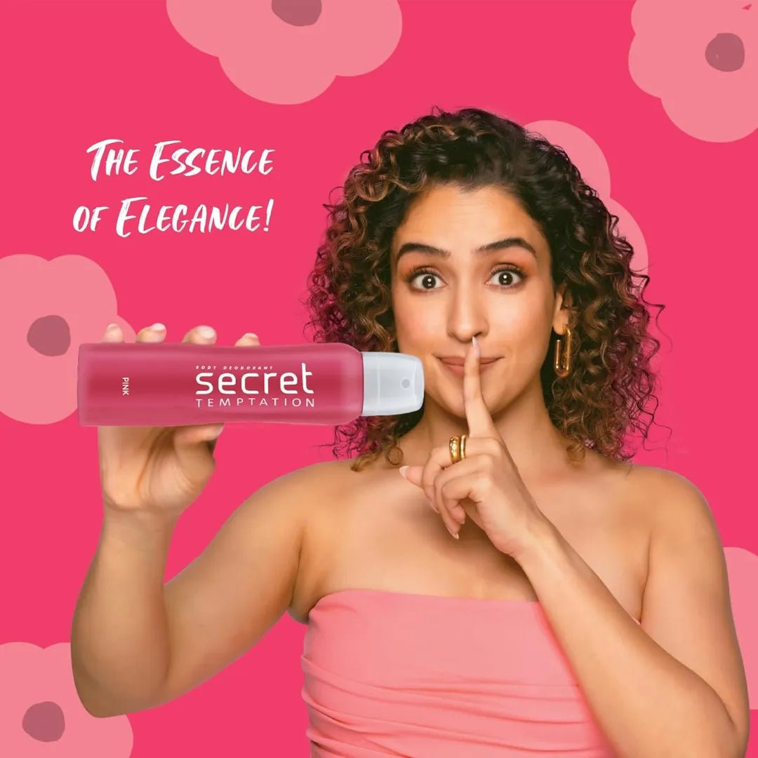 secret1 - Secret Temptation Pink Deodorant for Women, Long Lasting Floral Body Spray (150ml) - Looknstyle