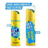 swccar21 - Set Wet Charm Avatar and Cool Avatar Deodorant For Men - 150ml (Pack of 2) - Looknstyle