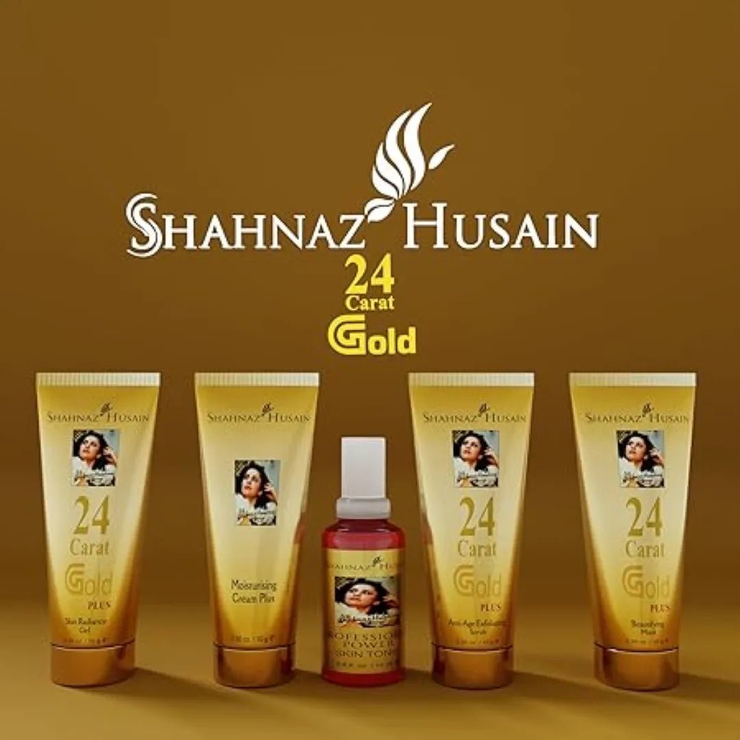 shgolkit - Shahnaz Husain Gold Skin Radiance Timeless Youth Kit - (40GM) - Looknstyle