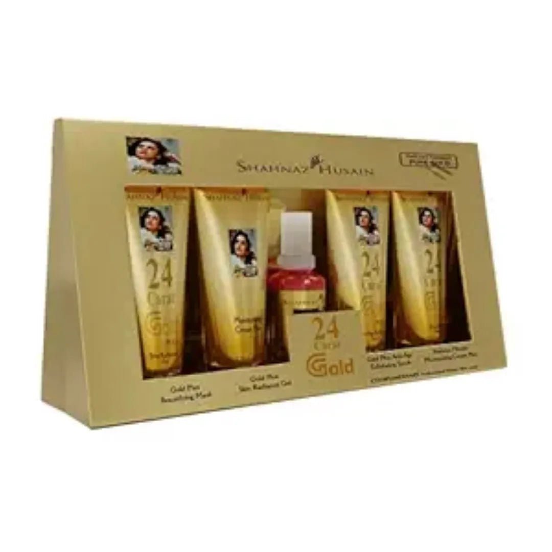 shgolkit - Shahnaz Husain Gold Skin Radiance Timeless Youth Kit - (40GM) - Looknstyle