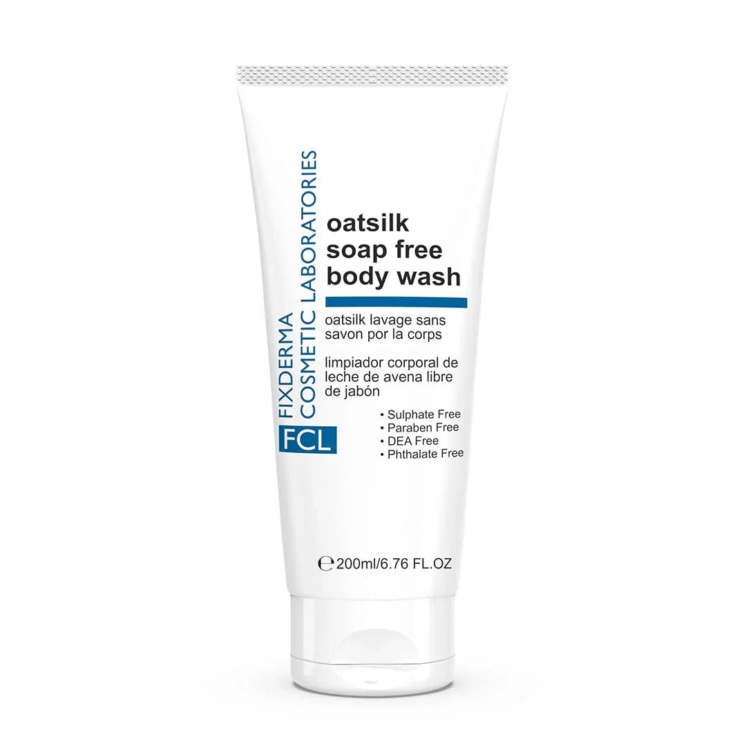 fd - FCL Oatsilk Soap Free Body Wash For Rough & Dry Skin | Relieves Itchy Skin| Nourishing Body Wash | Suits Sensitive Skin Oatsilk Body Wash 200 Ml - Looknstyle