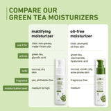 Plum Green Tea Mattifying Face Moisturizer for Daily Use | Fights Acne, Controls Oil & Hydrates Skin | Moisturizer for Face with Glycolic Acid & Glycerin| Non-Sticky Moisturizer for Women & Men | 50ml