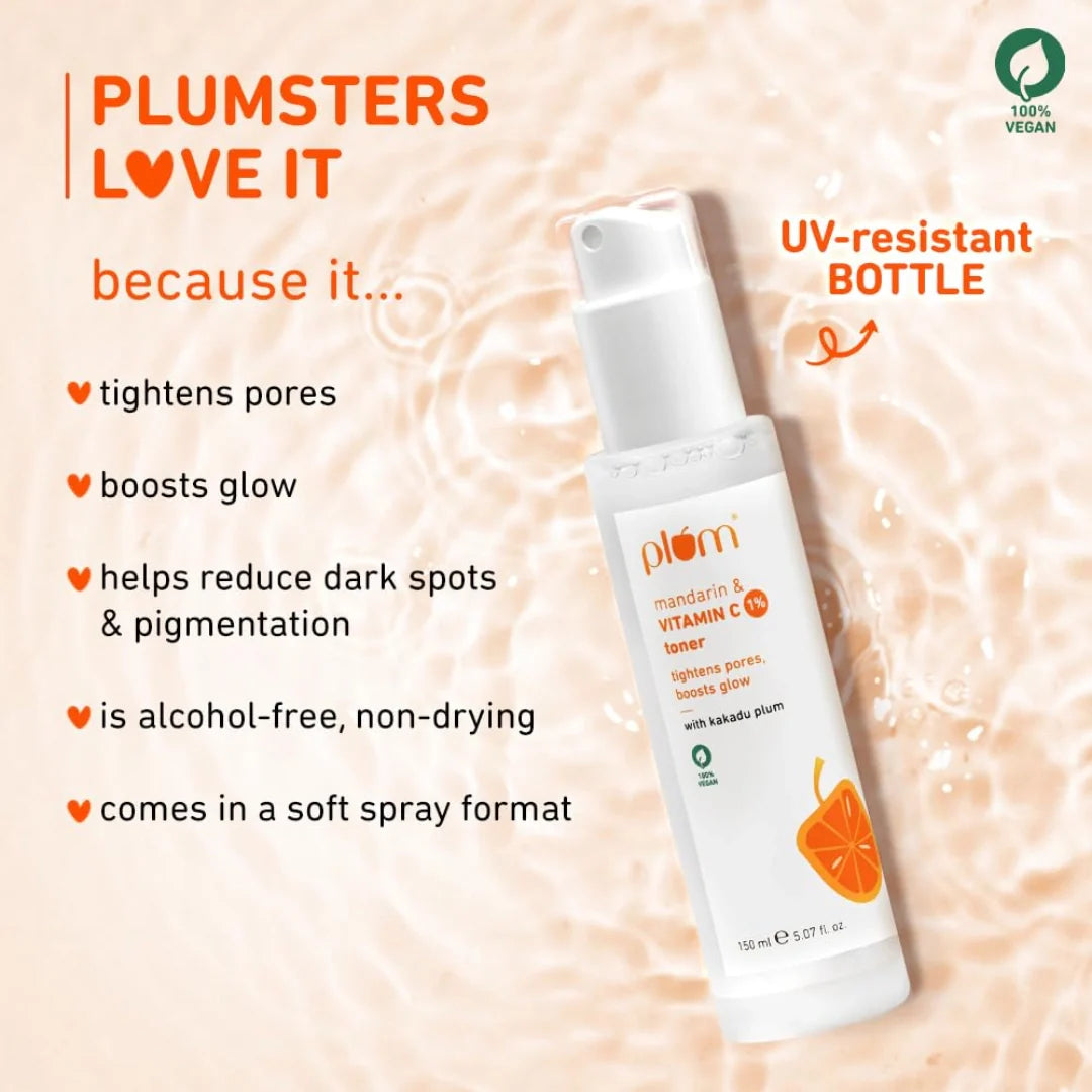 Plum 1% Vitamin C Toner With Mandarin & Kakadu Plum (150ml)