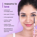 Plum Eye-Swear-By Kajal | Deep Black | Creamy Smooth | Smudge-Proof & Waterproof | Long-Lasting | Twist-Up Pencil | Enriched with Vitamin E | 100% Vegan & Cruelty-Free | 0.35g