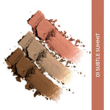 SUGAR Cosmetics Contour De Force Face Palette for Makeup | Includes Matte Bronzer, Highlighter & Blush | Makeup Palette with Built - in Mirror - 01 Subtle Summit - Deals999