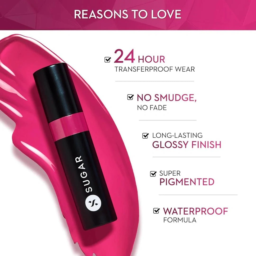 sgrlips - SUGAR Cosmetics Partner In Shine Transferproof Glossy Lipstick | Lasts upto 24hrs | Transferproof & Smudgeproof - 3ml - 02 Brick Bardo - Looknstyle