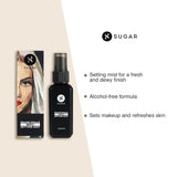 sugar mist-1 - SUGAR Cosmetics Grand Finale Dewy 2 in 1 Setting Mist For Long lasting Makeup and Sun Protection | Paraben Free - 50 m - Looknstyle