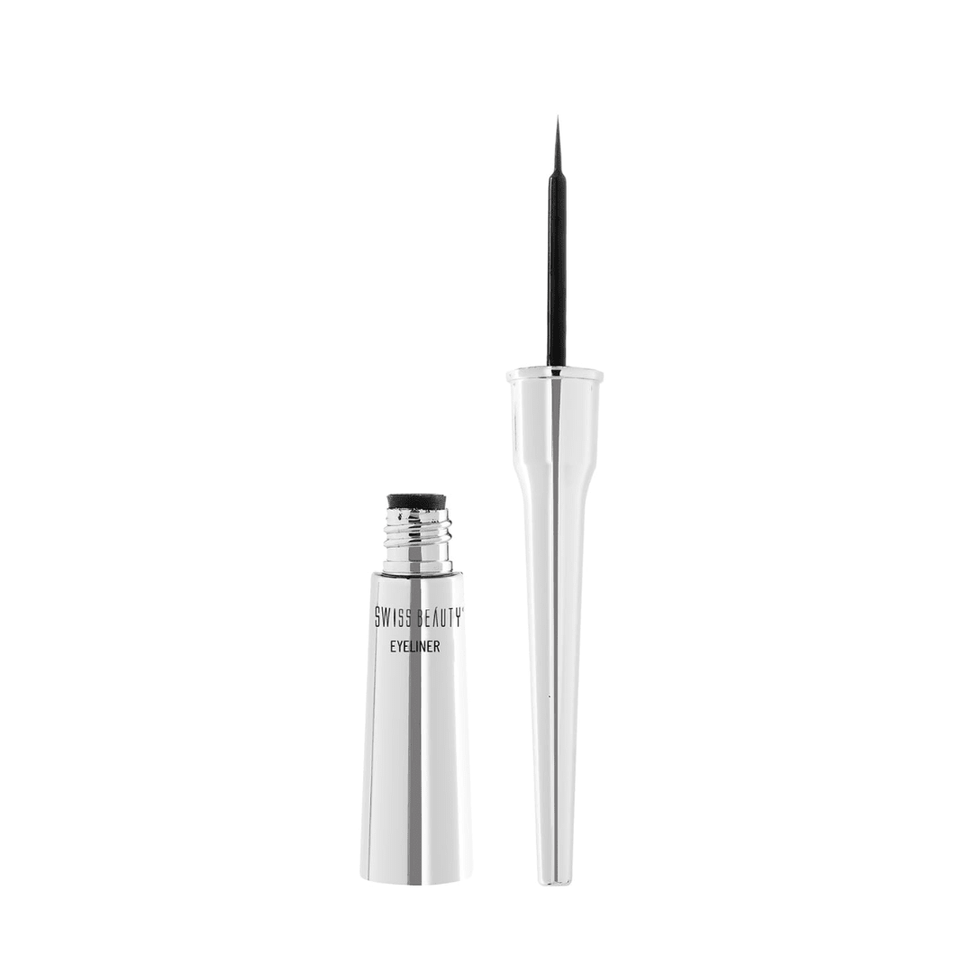 SWISSBEAUTYEYELINER - SWISS BEAUTY Eyeliner, Eye MakeUp, Black, 4ml - Looknstyle