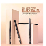SWISSBEAUTYKAJAL - Swiss Beauty You & Eye Power Black Kajal | Waterproof & Smudge - Proof | 24 Hour Stay | Matte Finish Black Kajal | 0.30gm - Looknstyle