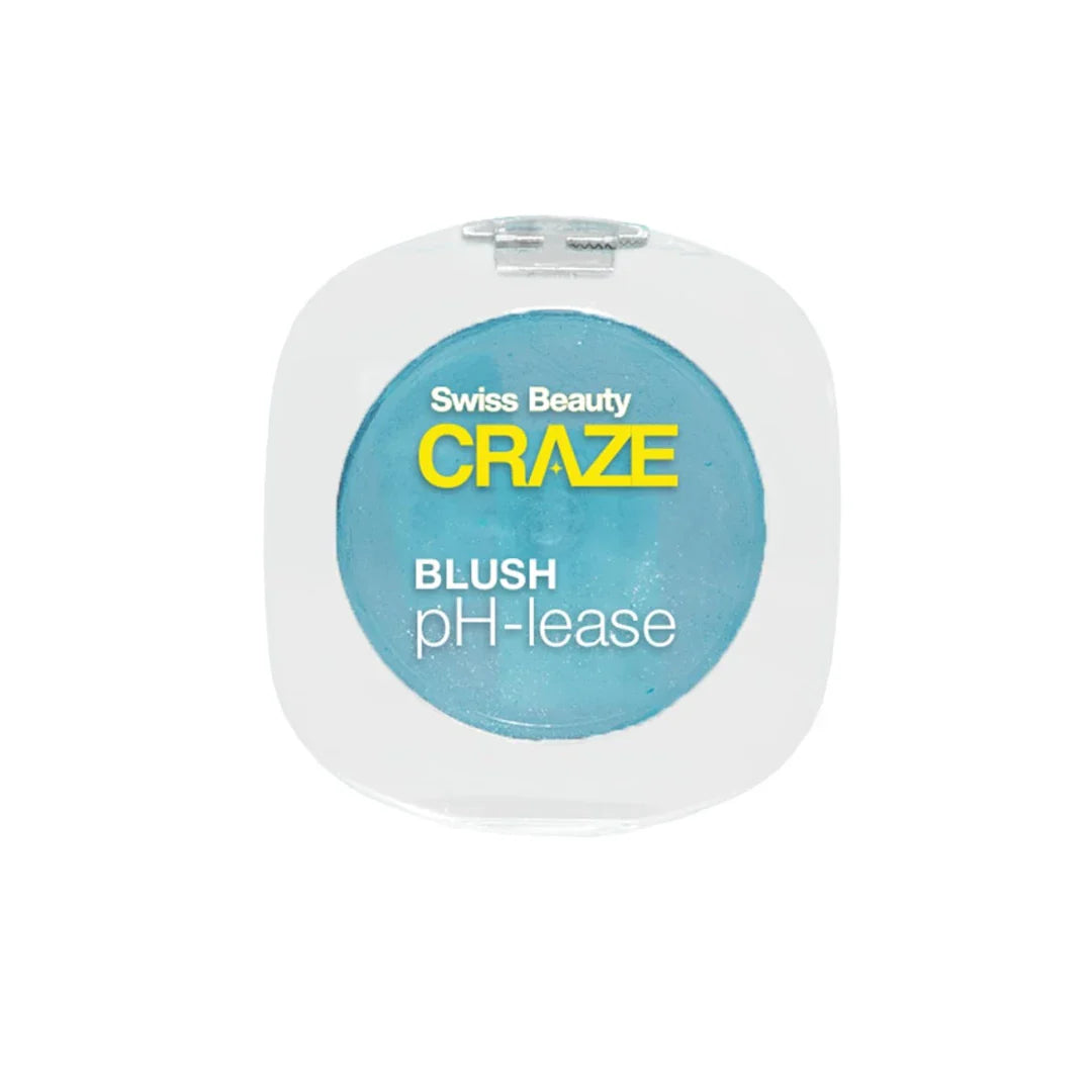 Swiss Beauty CRAZE Blush pH-Lease | Tiny Shimmer Particles For A Dewy Glow With Macadamia Oil & Olive Oil |