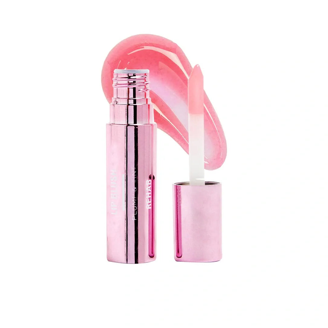 Makeup Revolution Rehab Plump & Tint Lip Blush | 2-in-1 Lip Oil & Tint | With Hyaluronic Acid for Plump, Hydrated Lips | Long-Lasting Natural Flush | Lightweight, Non-Sticky Formula | 3.27ml