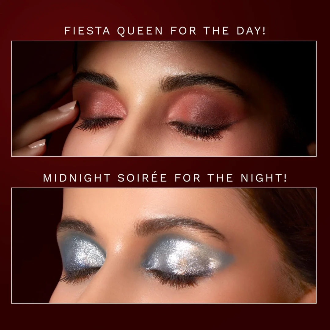 Pilgrim Eyeshadow Midnight Soiree 12-in-1 Highly Pigmented Shades For The Ultimate Glam | 24Gm