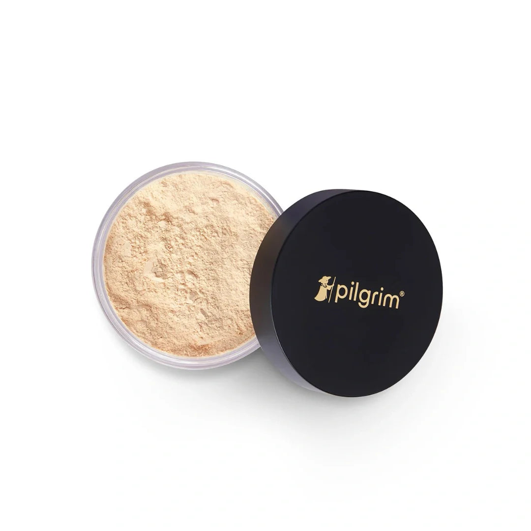 Pilgrim Translucent Setting Loose Powder Sets Makeup All Day Long Instant Oil Control Non-cakey & Flawless Finish 8g (Banana, 8gm)