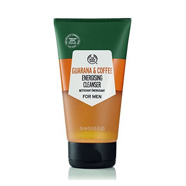 tbsgurcofcln150 - The Body Shop Guarana And Coffee Energising Cleanser For Men (150ml) - Looknstyle
