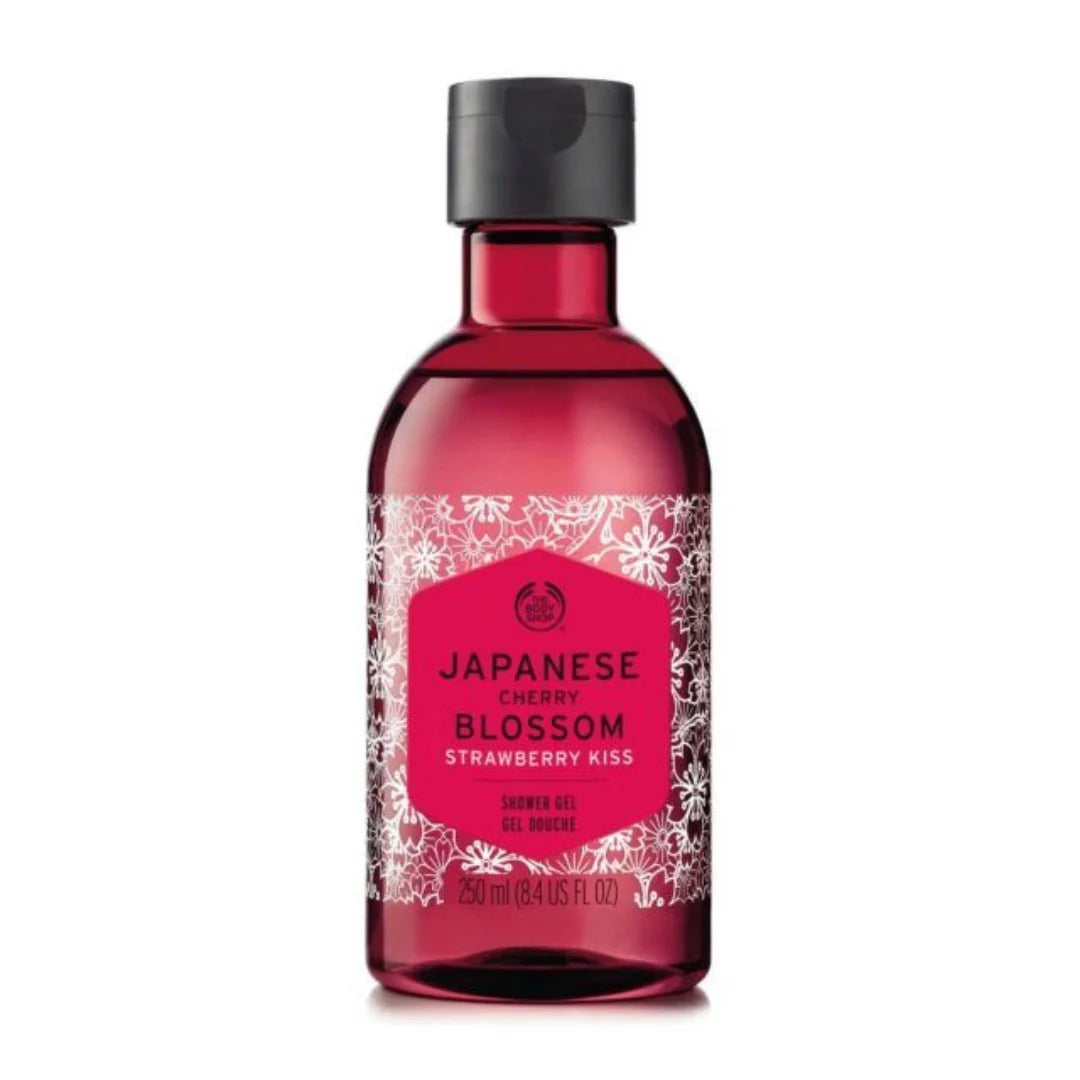 The Body Shop Japanesse Cherry Blossom Strawberry Kiss Shower Gel (250ml) - Deals999
