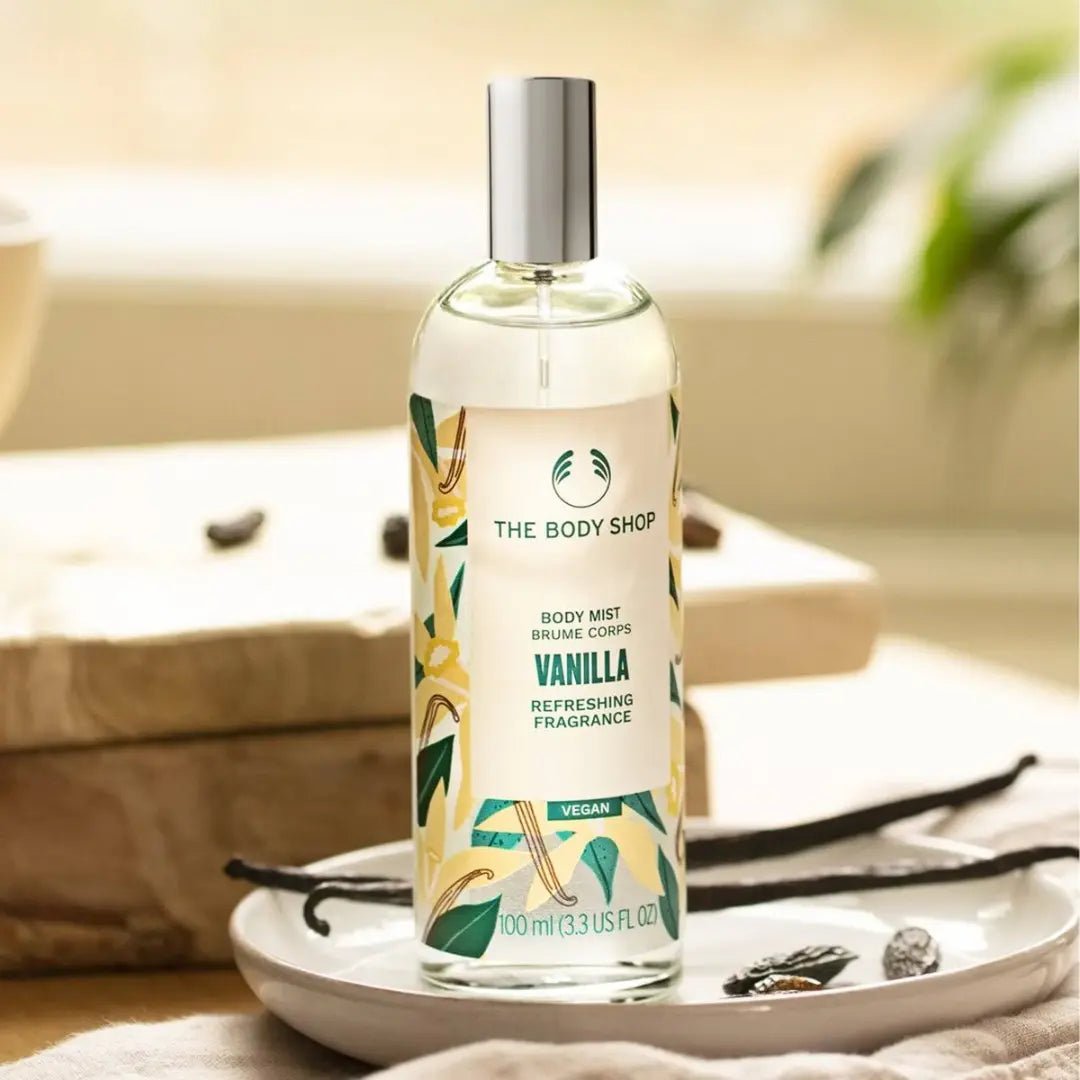 bs223 - The Body Shop Vanila Body Mist (100ml) - Looknstyle