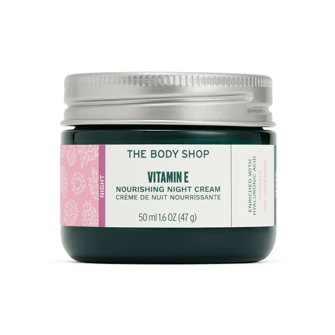 bdss3 - The Body Shop Vitamin E Night Cream, 50 ML - For All Skin Types | 72 Hr Hydration | Vegan - Looknstyle