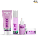 plixcsrrm - PLIX - THE PLANT FIX Jamun Active Acne Range With Cleanser, 2% Salicylic Acid Serum, Smoothie Moisturizer, & Toner l Reduces Active Acne l Detoxifies The Skin ( pack of 4 ) - Looknstyle
