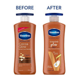 vase1 - Vaseline Cocoa Glow Serum In Lotion, 400 ml | 100% Pure Cocoa & Shea Butter - Looknstyle
