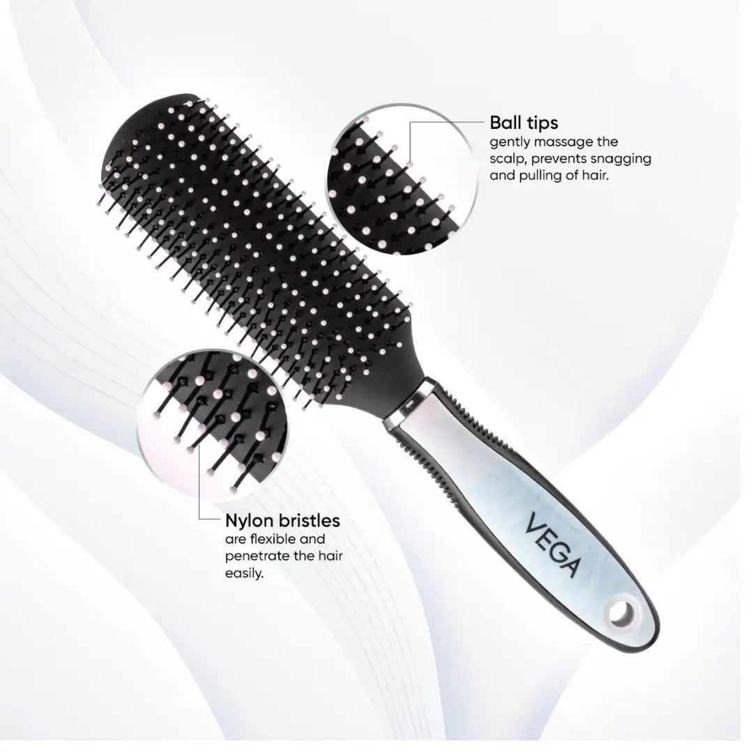 VEGABRUSHE39-FB - Vega Flat Hair Brush - E39 - FB - Looknstyle