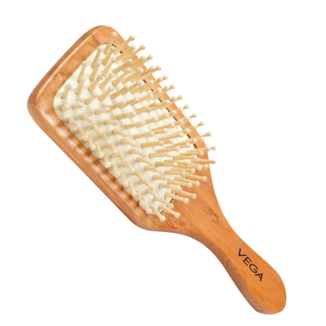 vegabrushE2-PBB - VEGA Wooden Bristle Paddle Brush (E2 - PBB - Looknstyle