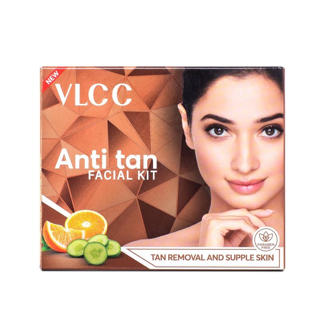 vlcc1 - VLCC Anti Tan Facial Kit - 60 g | Power of 25 Vital Ingredients | Fights Sun Tan, Dark Spots, and Sun Spots | - Looknstyle