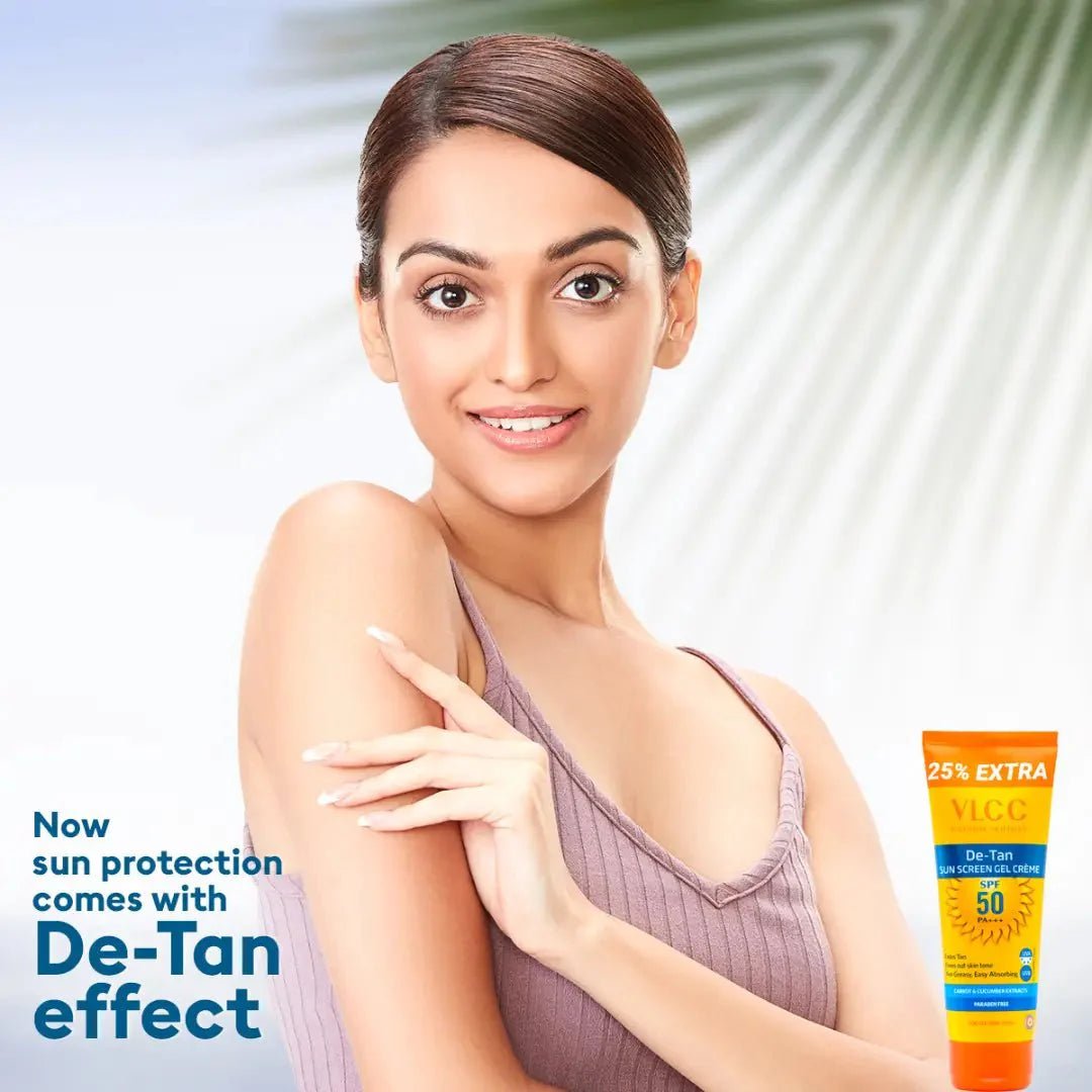 VLCC De Tan SPF 50 PA+++ Sunscreen Gel Cream - 100g - Deals999