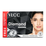vlccdifk - VLCC Diamond Facial Kit with FREE Rose Water Toner - 300g + 100ml | Skin Purifying Facial with Colloidal Diamond, Jojoba Oil, Olive Oil & Aloe Vera. Detoxifying At Home Facial. - Looknstyle