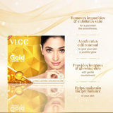 vl232 - VLCC Gold Facial Kit, Bright & Glowing Skin - 60g - Looknstyle